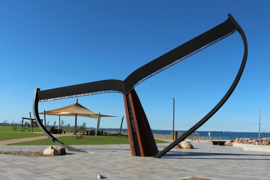 Whale Tail sculpture