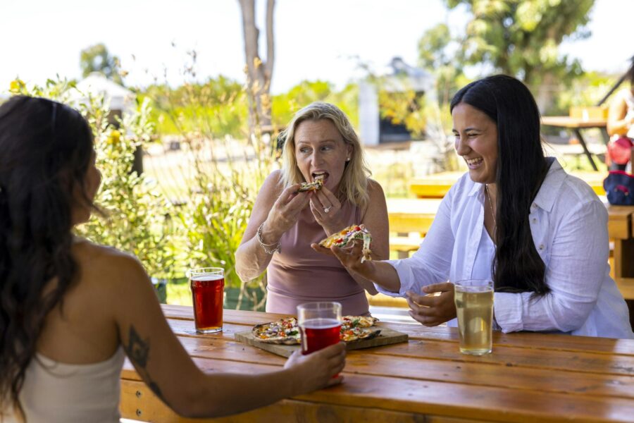 Lucky Bay Brewing is a great place to catch-up with friends