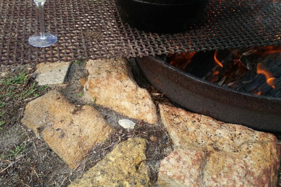 enjoy a camp oven dinner.