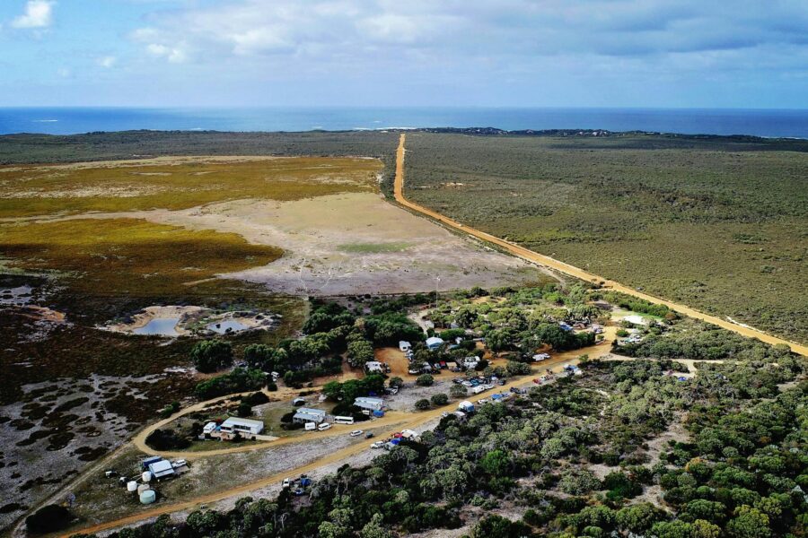 Munglinup Beach Caravan Park Drone View
