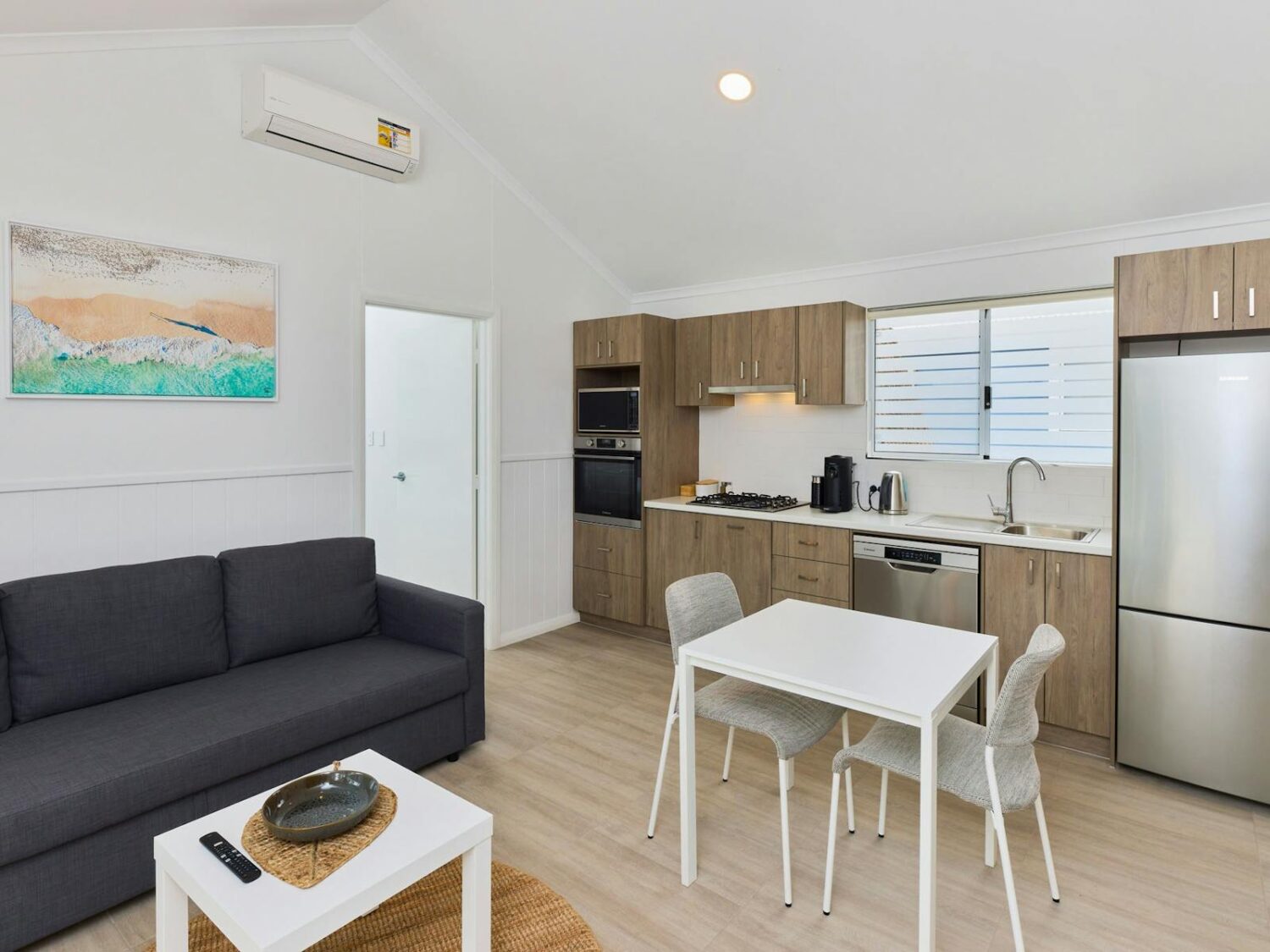 Living and kitchen