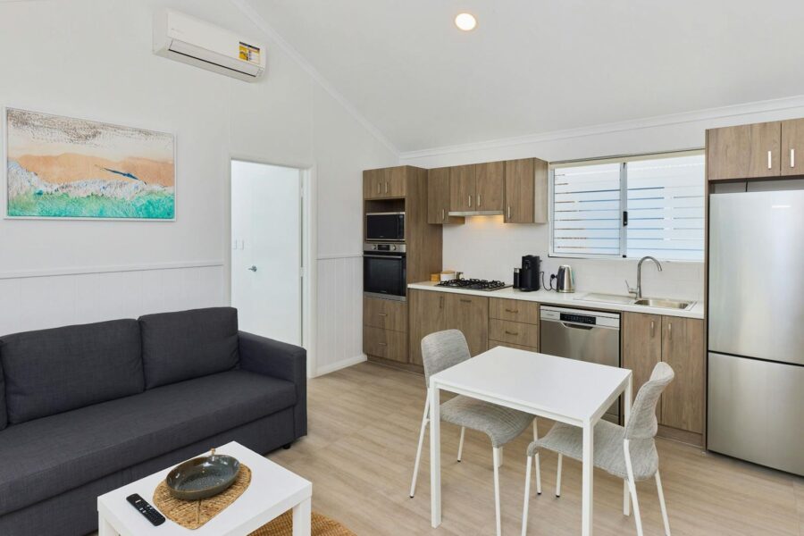 Living and kitchen