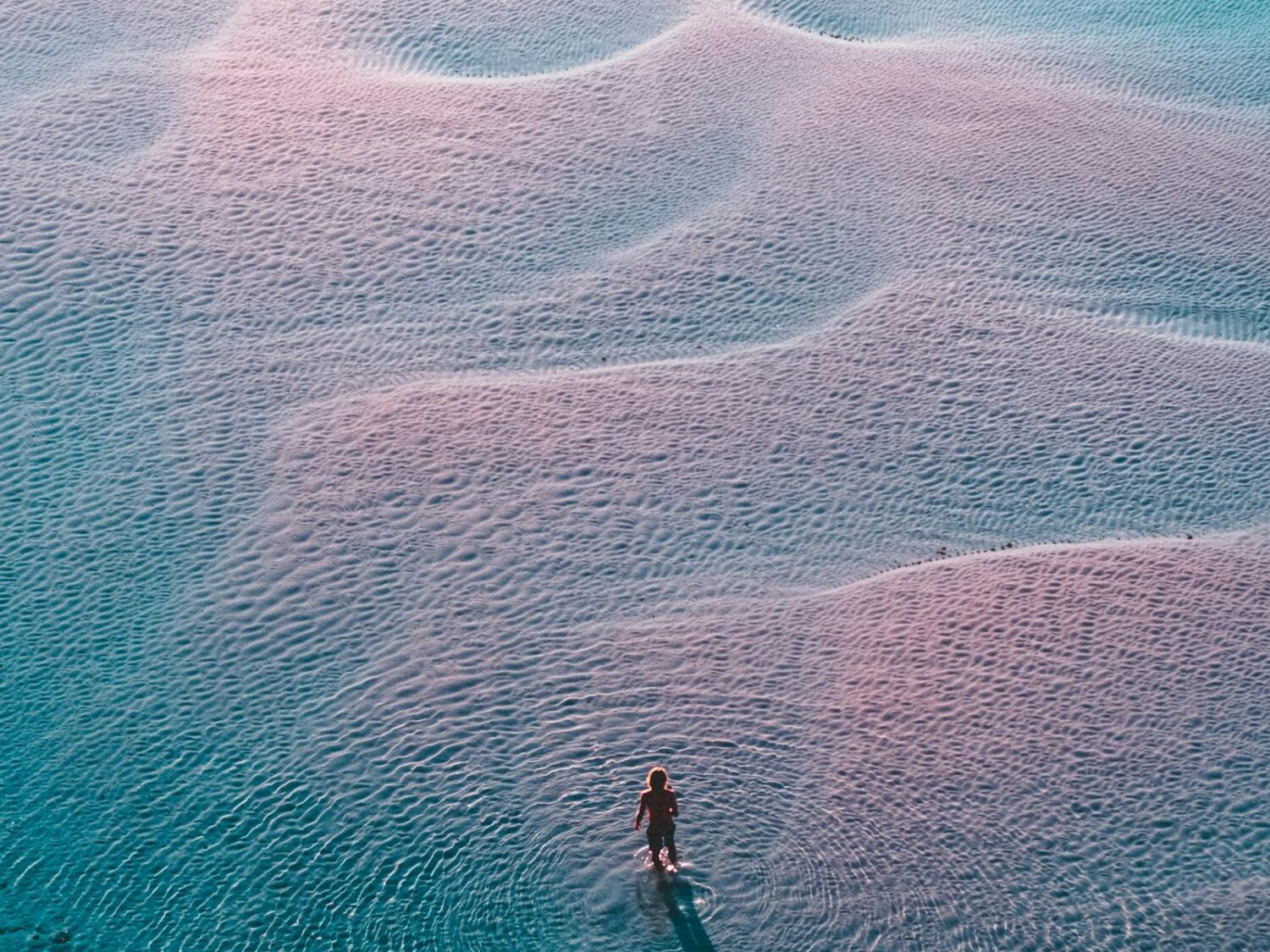 Aerial View of Eleven Mile Beach, along the Great Ocean Drive